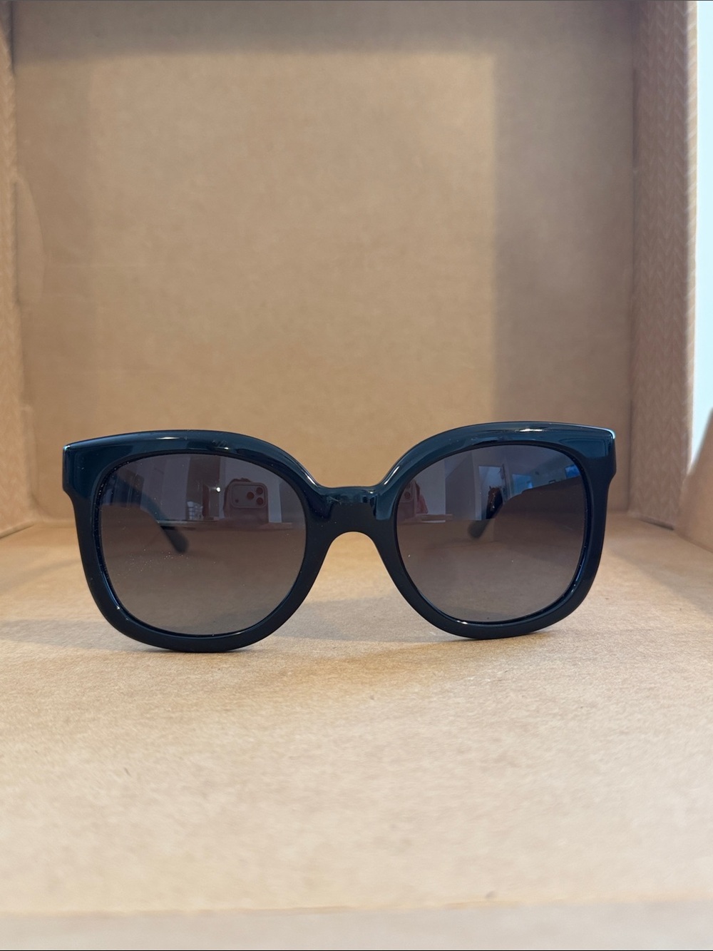 Tory Burch Classic Black Women's Sunglasses - Polarized Lens - TY7104